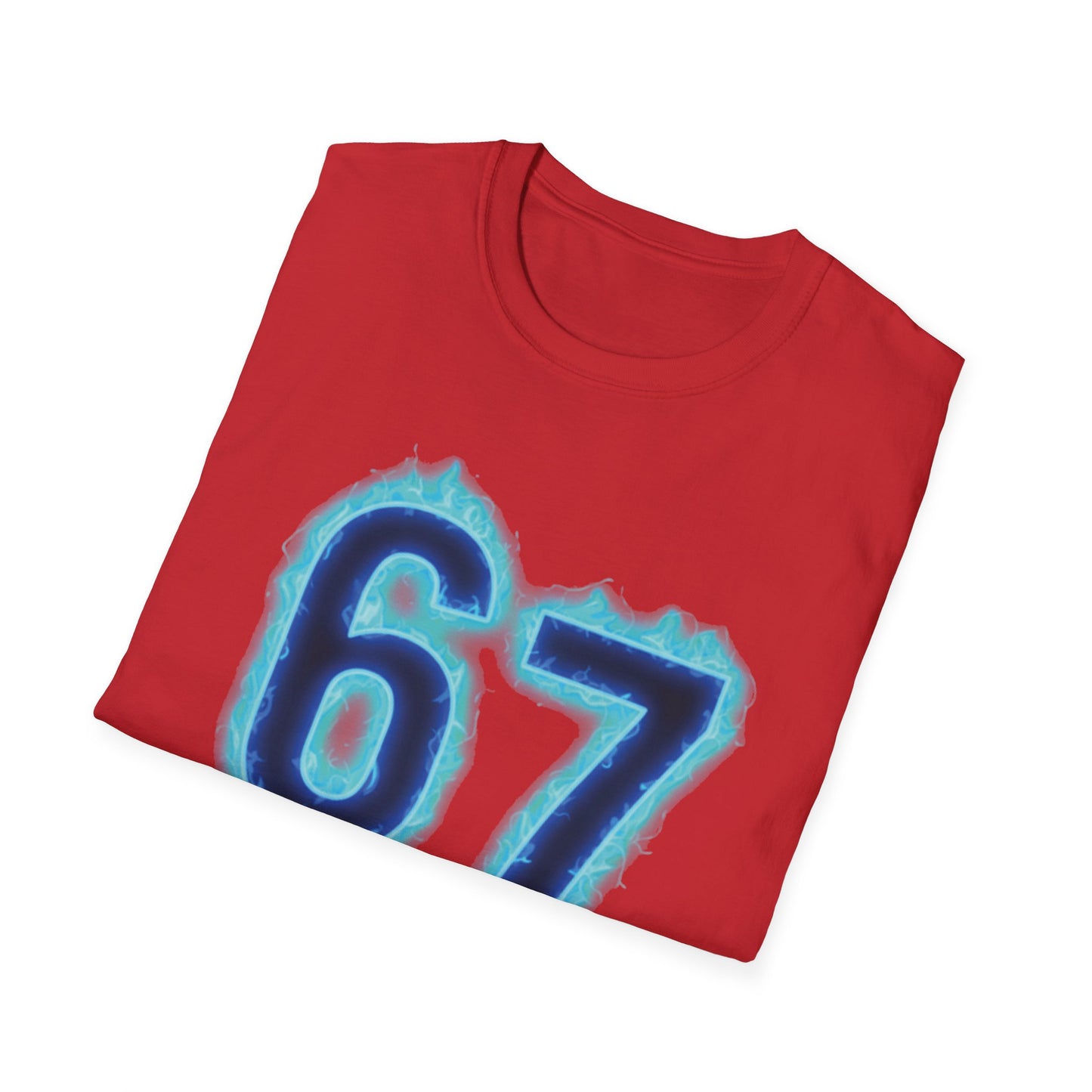 Glowing 6 7 Meme T-Shirt – Viral Gen Alpha Graphic Tee