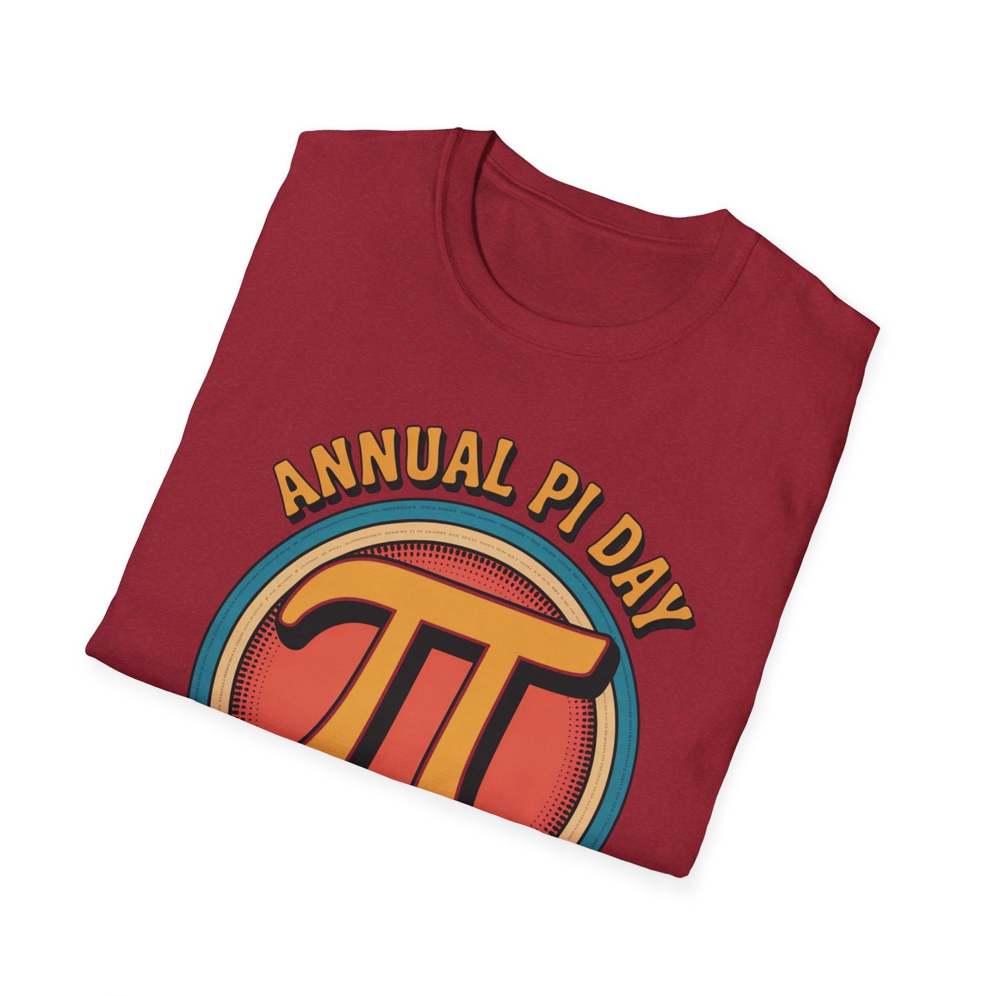 Annual Pi Day 3.1415926 T-Shirt | Retro Pi Symbol Unisex Tee
