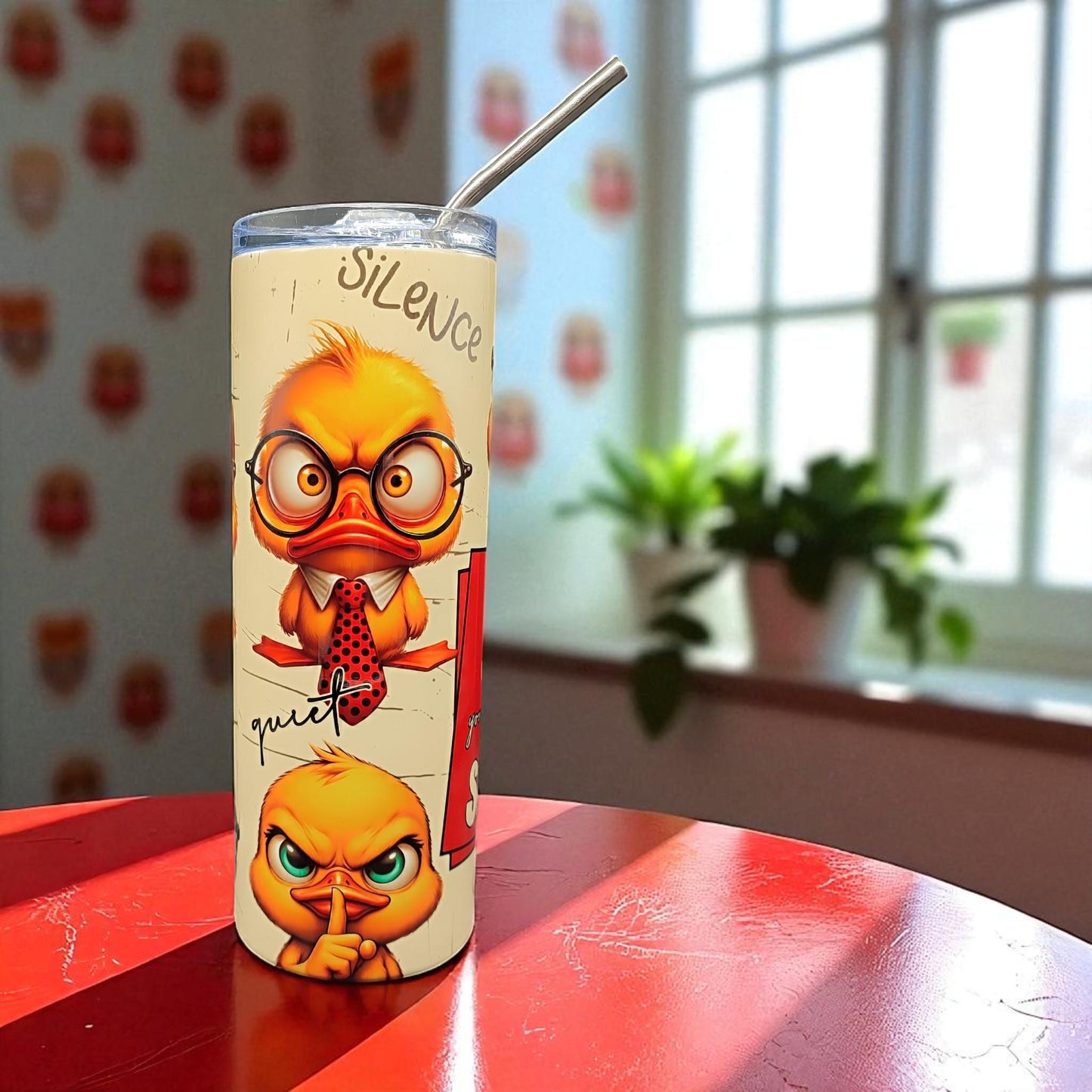 I Like the Sound You Make When You Shut Up – 600 ml Stainless Steel Tumbler | Angry Duck Design
