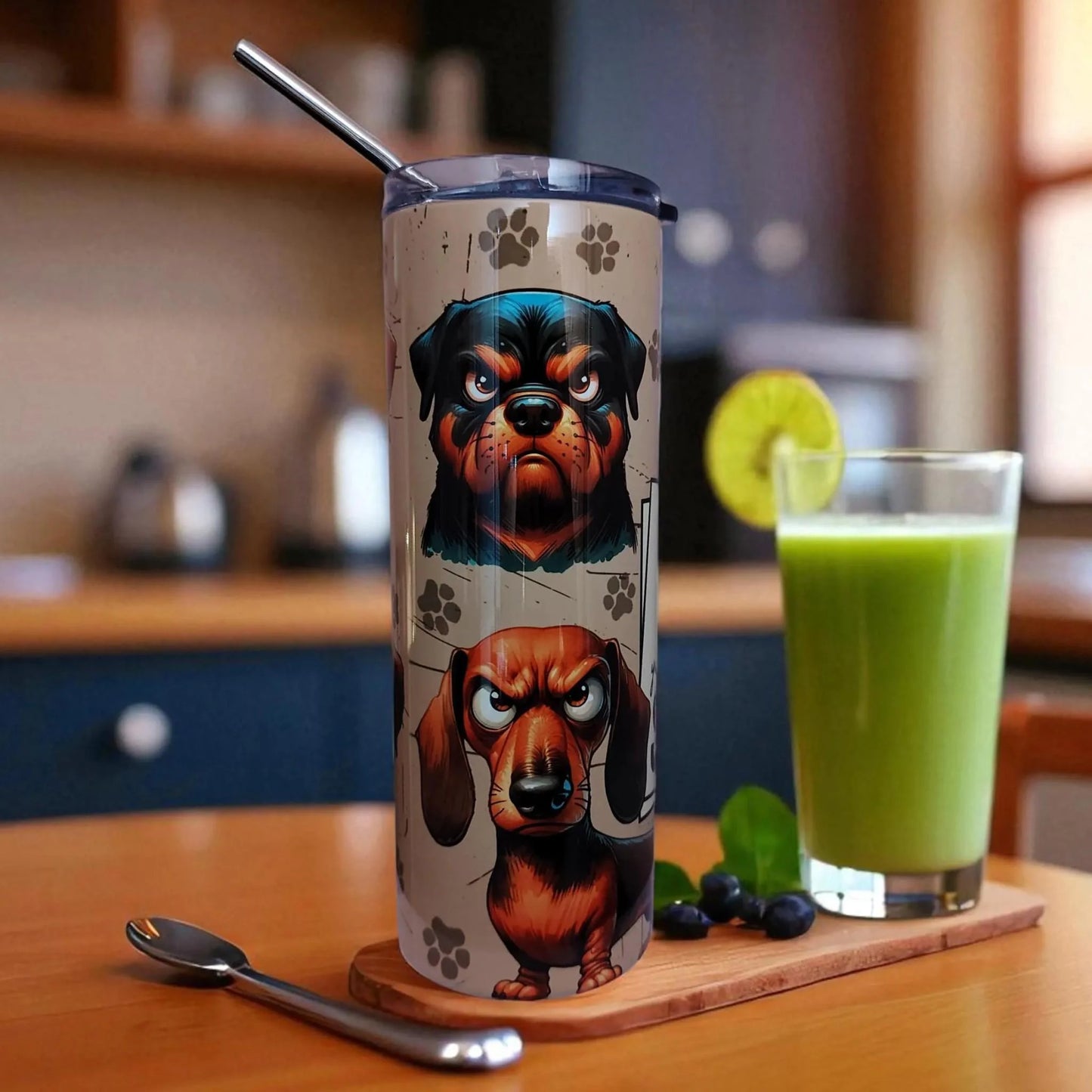 I Like the Sound You Make When You Shut Up – 600 ml Stainless Steel Tumbler | Grumpy Dog Design