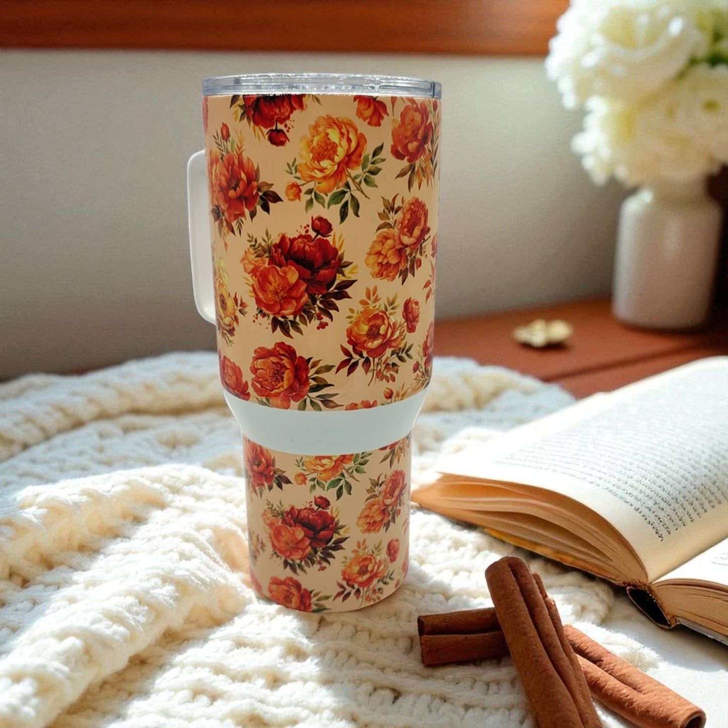 peony autumn colored durable drinkware for women