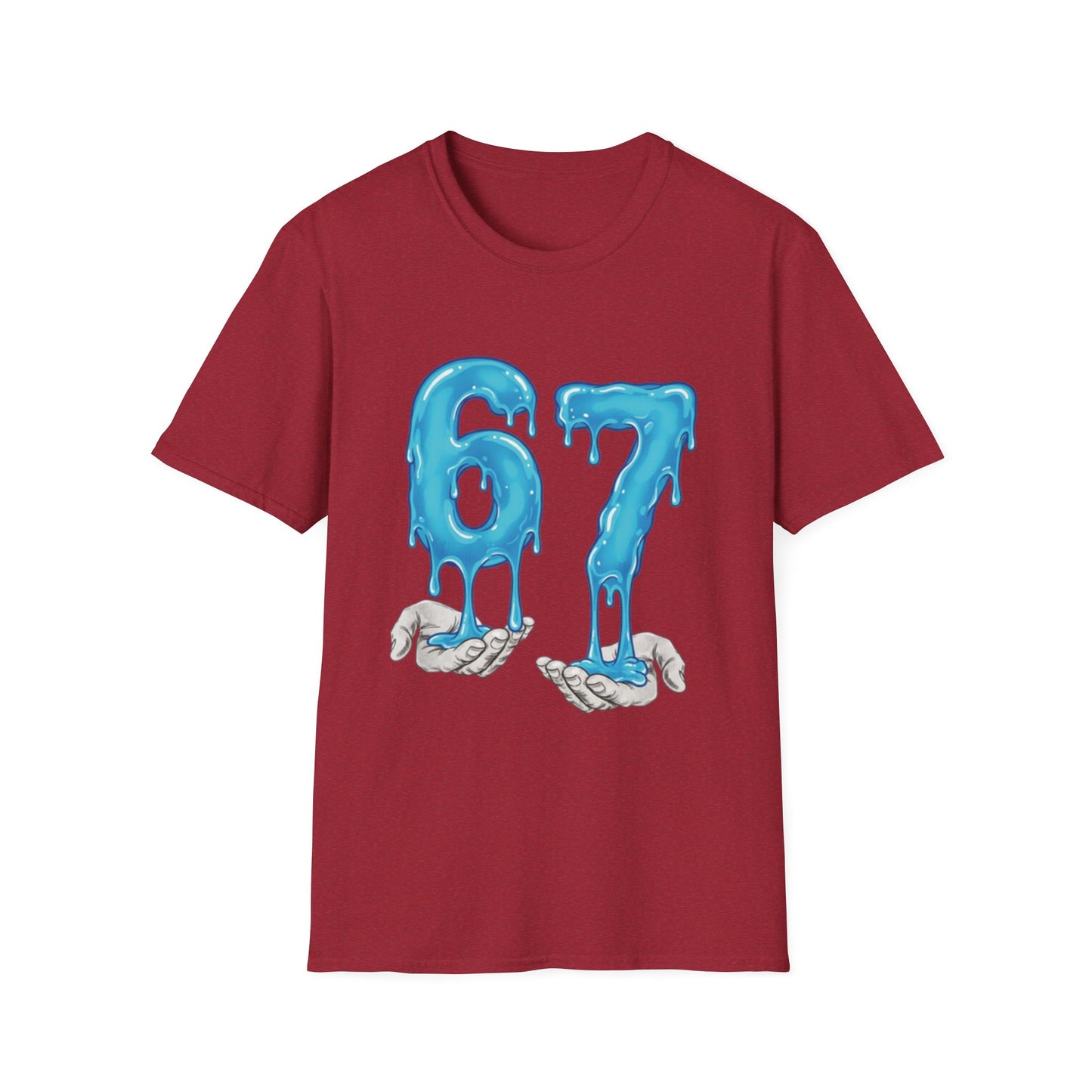 Dripping Blue 6 7 Six Seven Meme Men Women T-Shirt