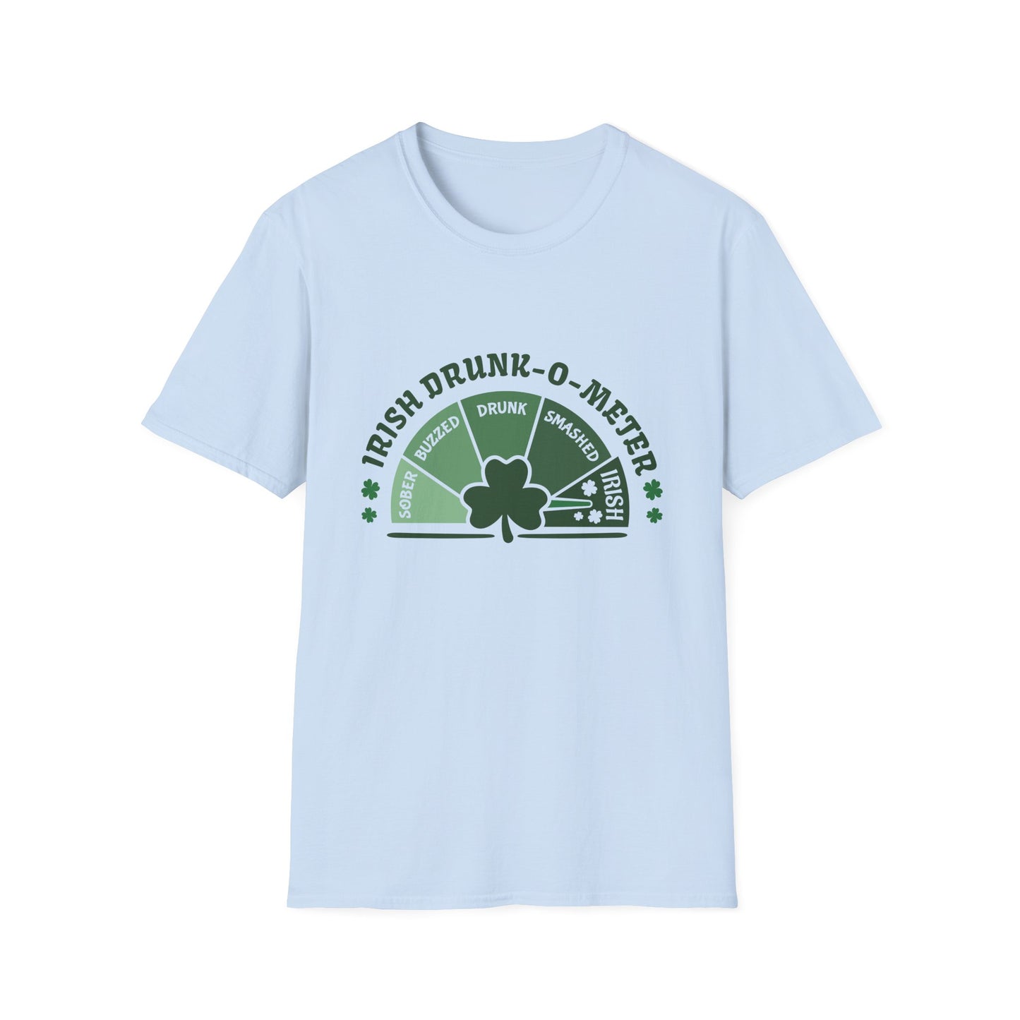 Irish Drunk-O-Meter T-Shirt — St. Patrick’s Day Shamrock Party Tee