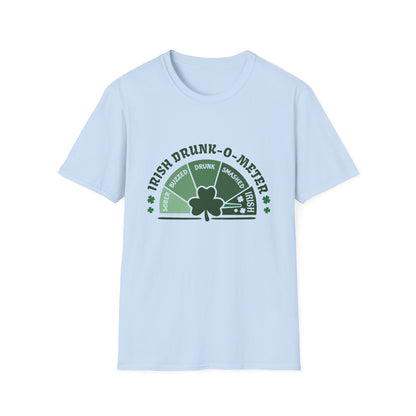 Irish Drunk-O-Meter T-Shirt — St. Patrick’s Day Shamrock Party Tee