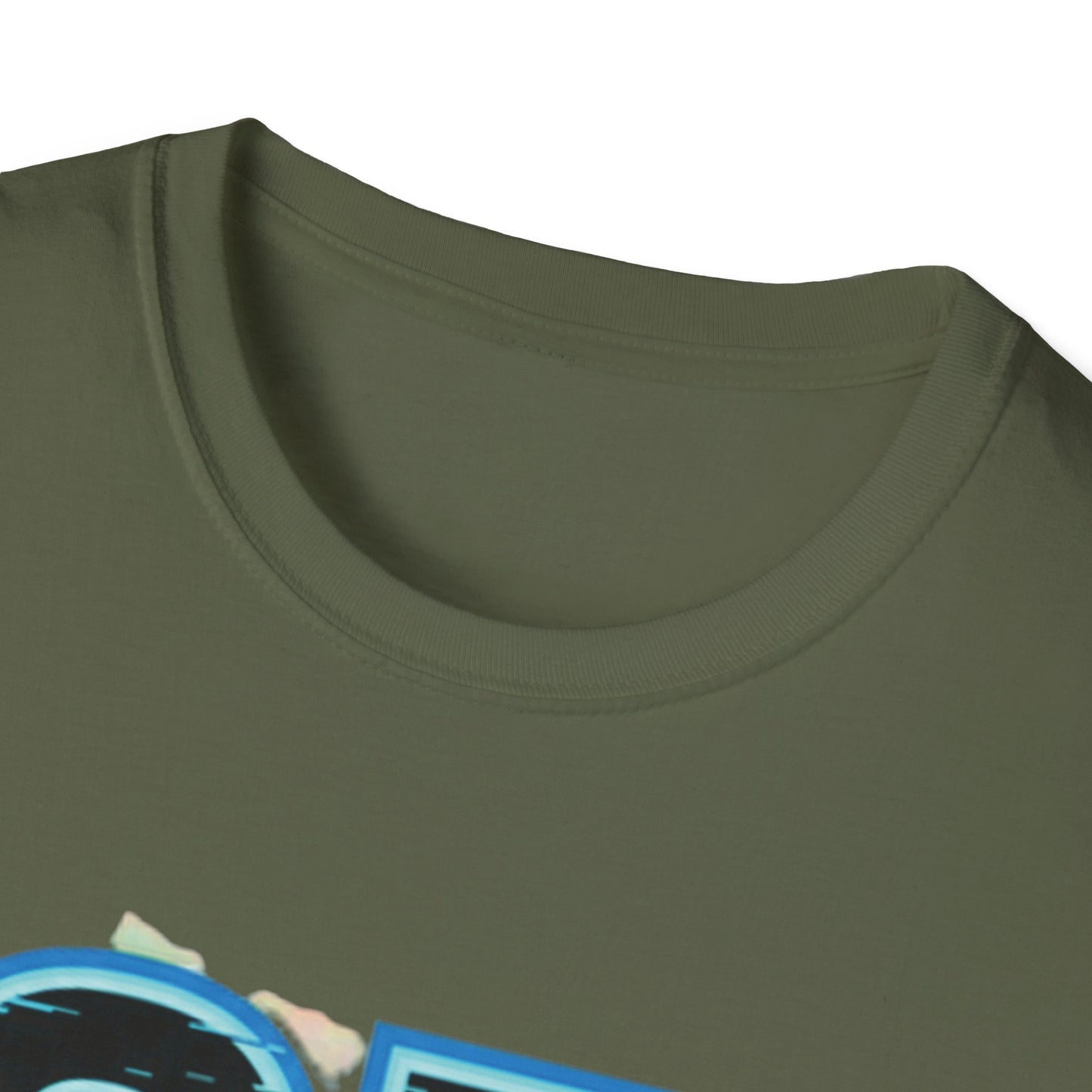 Blue Neon 6 7 Meme T-Shirt – Streetwear Graphic Tee