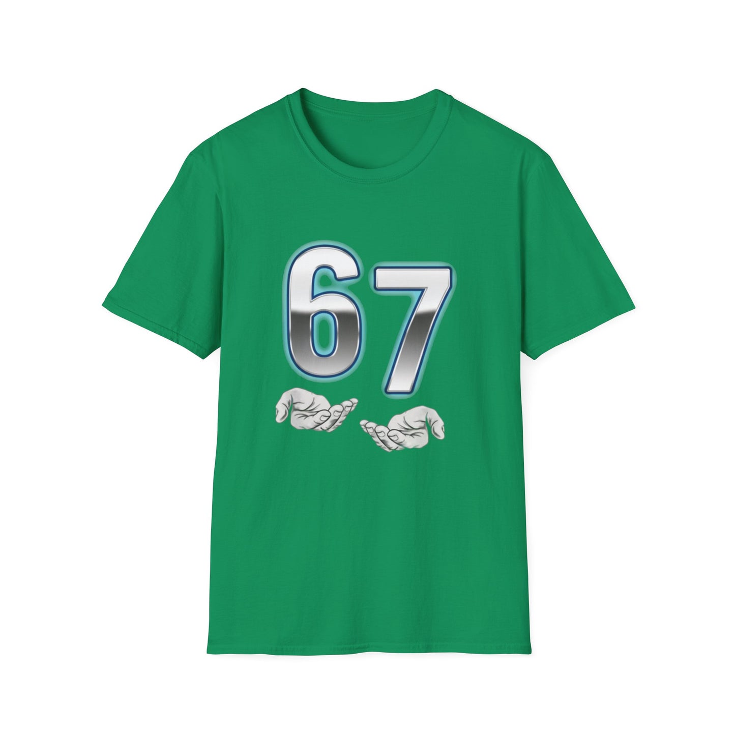 6 7 Six Seven Meme Open Hands Men Women T-Shirt