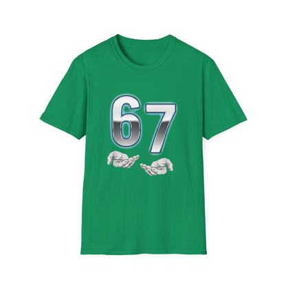 6 7 Six Seven Meme Open Hands Men Women T-Shirt