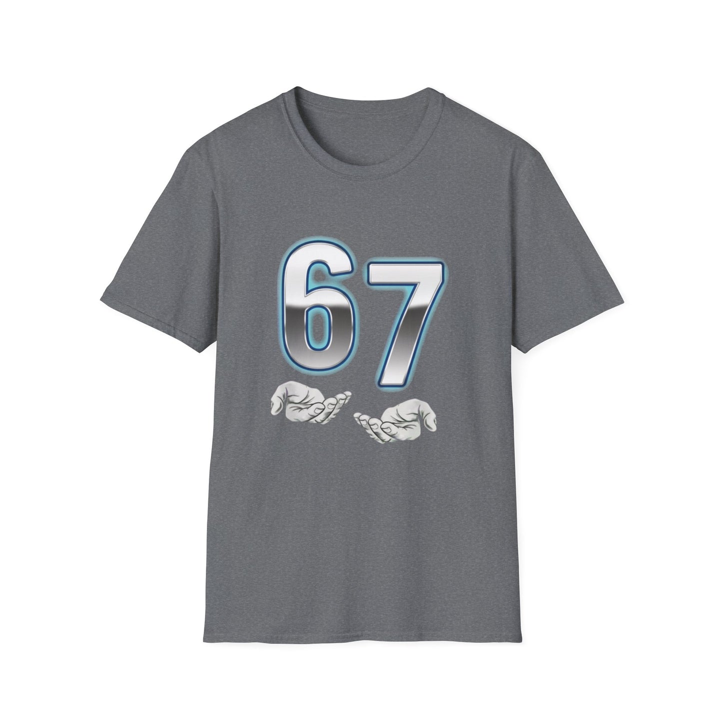 6 7 Six Seven Meme Open Hands Men Women T-Shirt