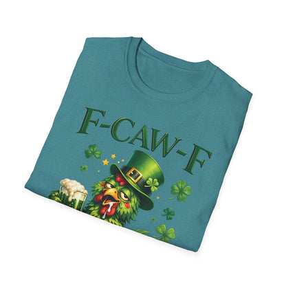 St. Patrick's Day Rooster T-Shirt — "F-CAW-F" Funny Irish Beer Tee