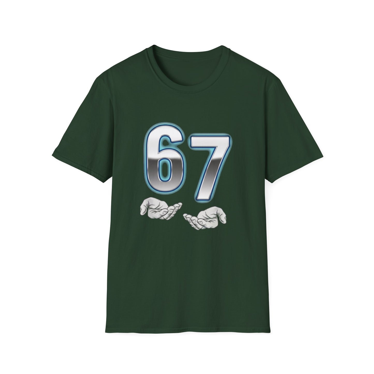 6 7 Six Seven Meme Open Hands Men Women T-Shirt