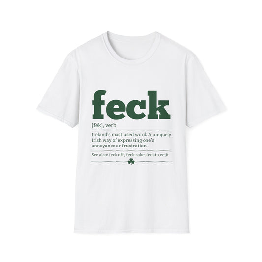 Feck Definition T-Shirt — Funny Irish Slang Tee for St. Patrick’s Day