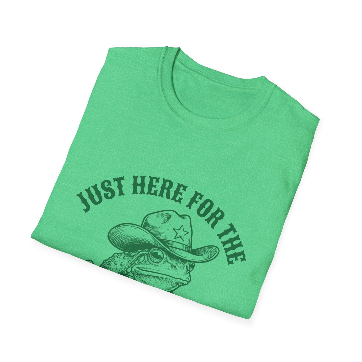 T‑Shirt — "Just Here for the Shenanigans" Frog Cowboy Graphic Tee