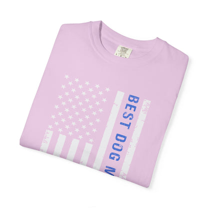 Best Dog Mom Ever Vintage Flag T-Shirt