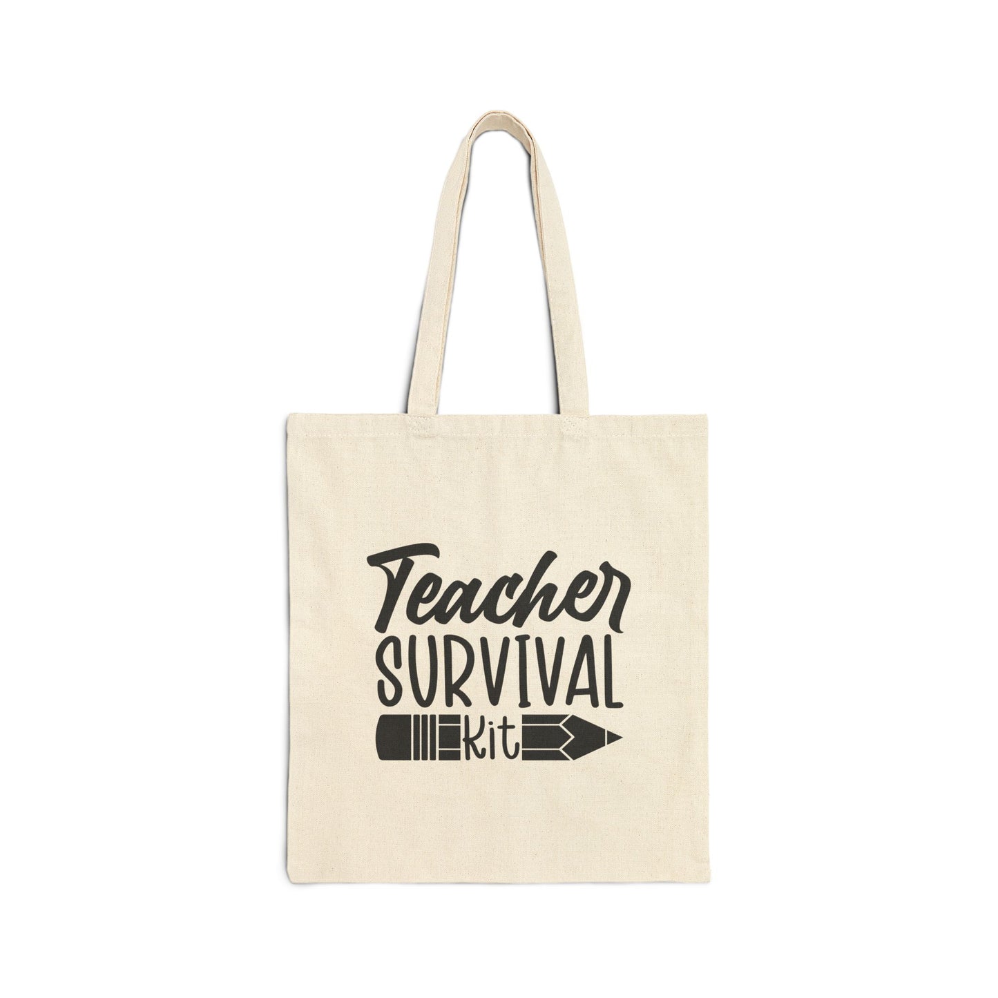 Teacher Survival Kit Tote Bag – Canvas Teacher Gift Classroom Bag