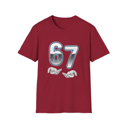 6 7 Six Seven Meme Open Hands Men Women T-Shirt