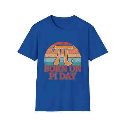 Born on Pi Day T-Shirt | Retro Pi Symbol, Math Nerd Tee