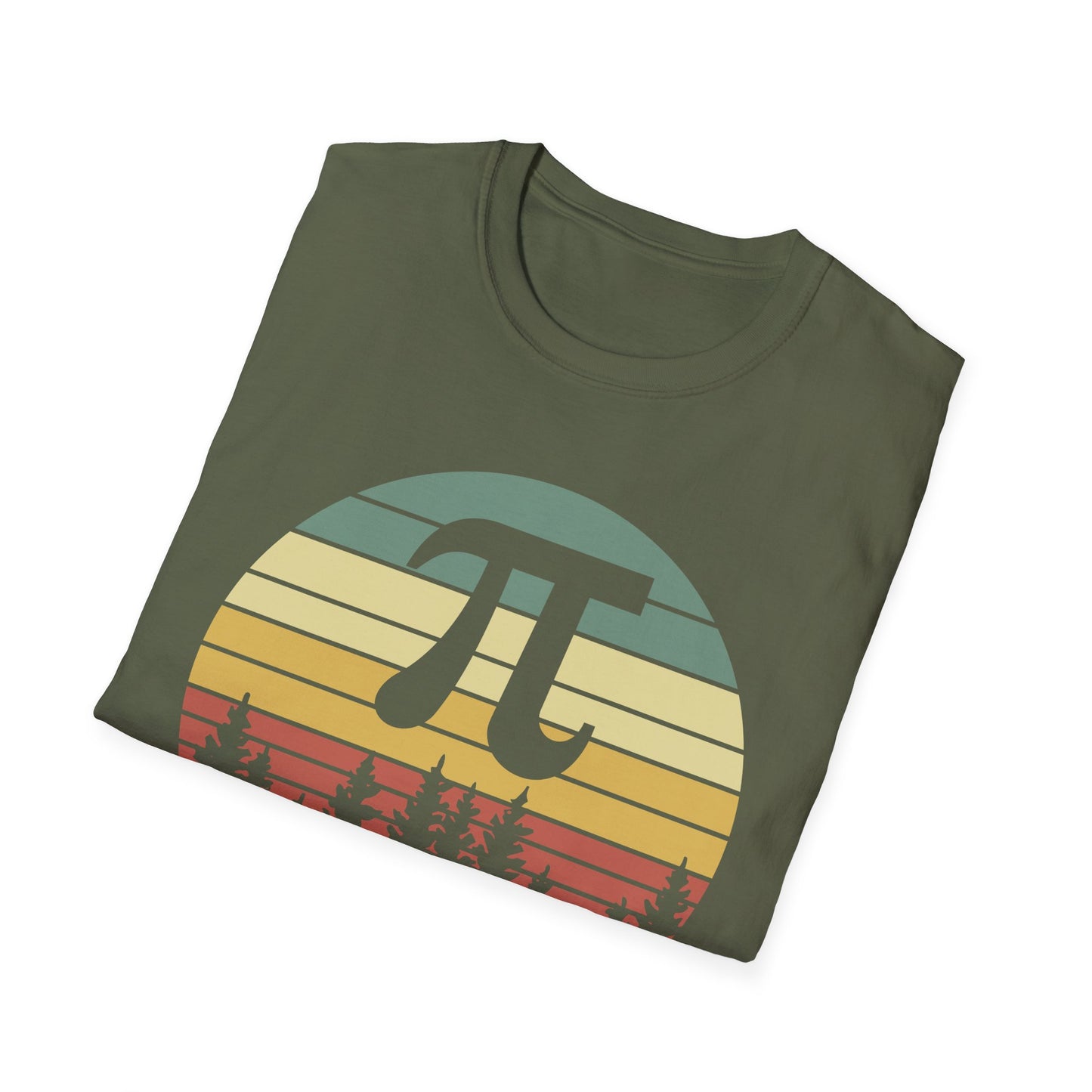 Irrational But Well Rounded Pi Graphic T-Shirt | Retro Sunset Math Tee
