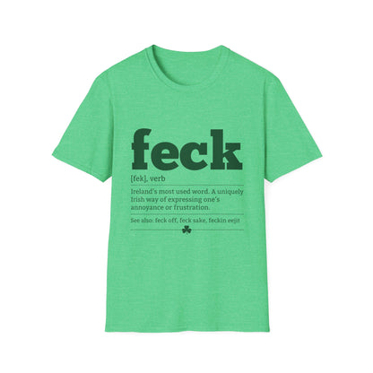 Feck Definition T-Shirt — Funny Irish Slang Tee for St. Patrick’s Day