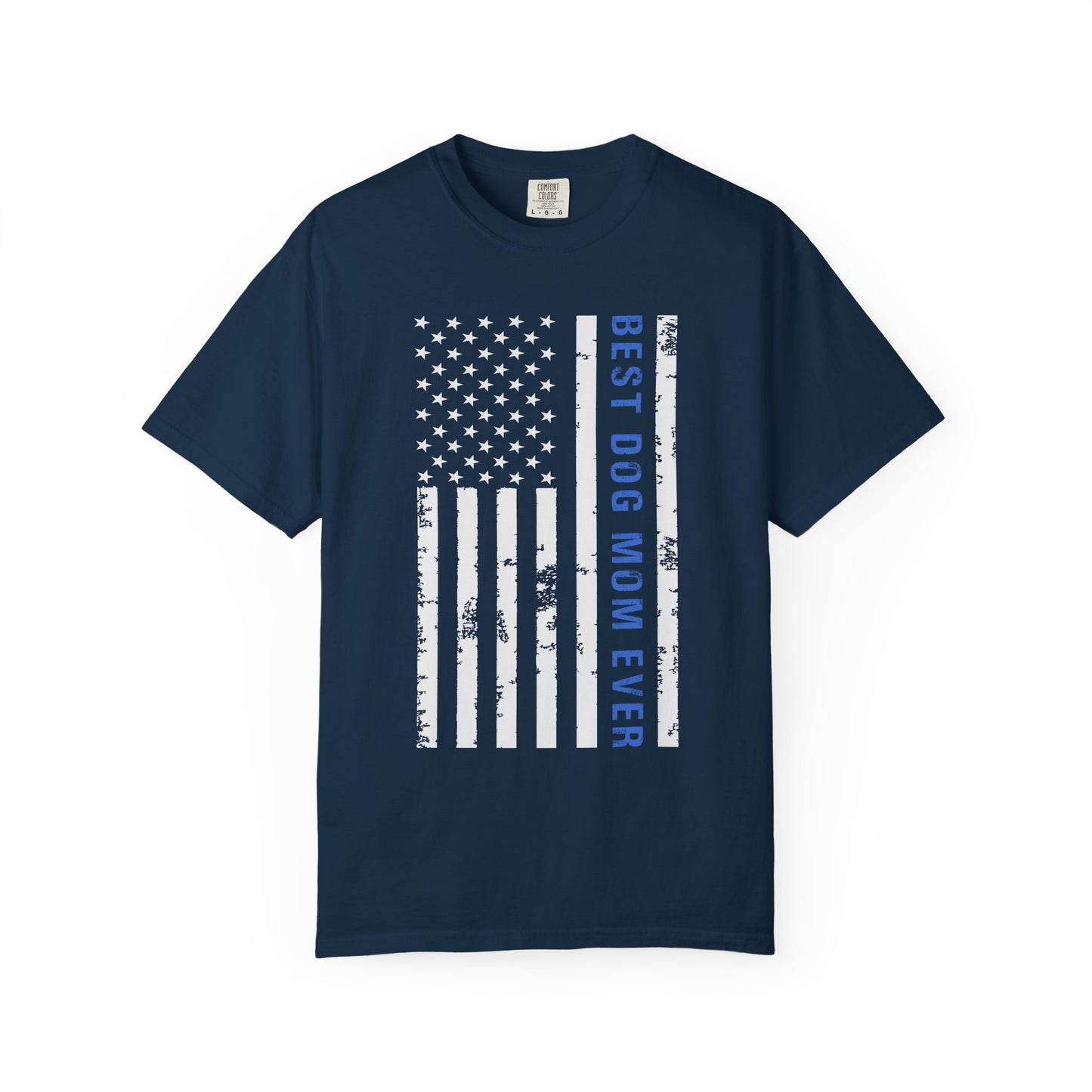 Best Dog Mom Ever Vintage Flag T-Shirt