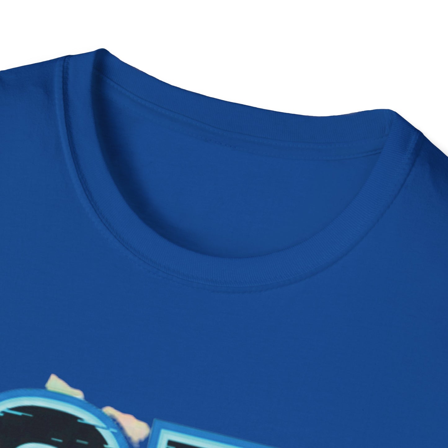Blue Neon 6 7 Meme T-Shirt – Streetwear Graphic Tee
