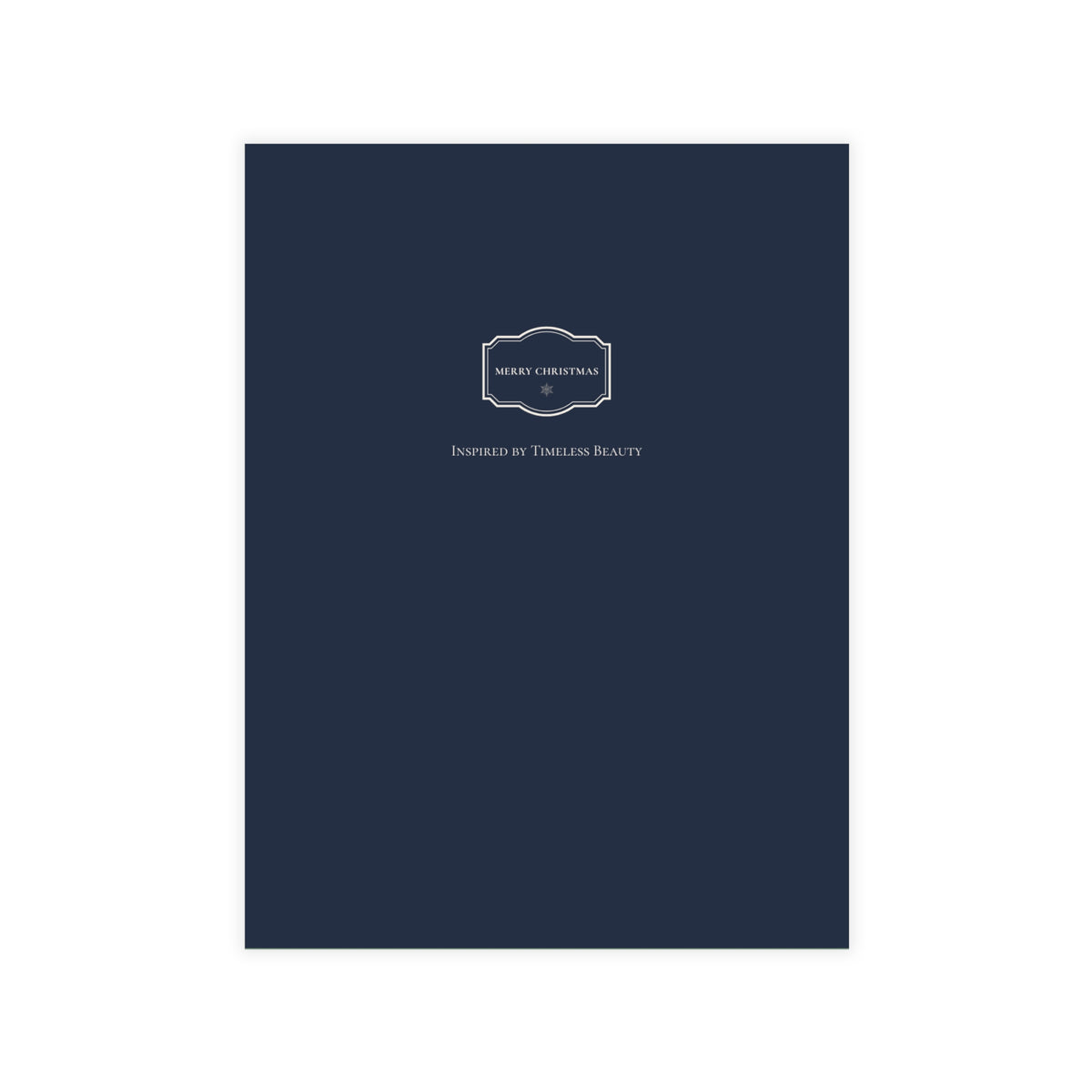 Blue and Ivory Christmas Postcards | Navy Nutcracker Holiday Card Set