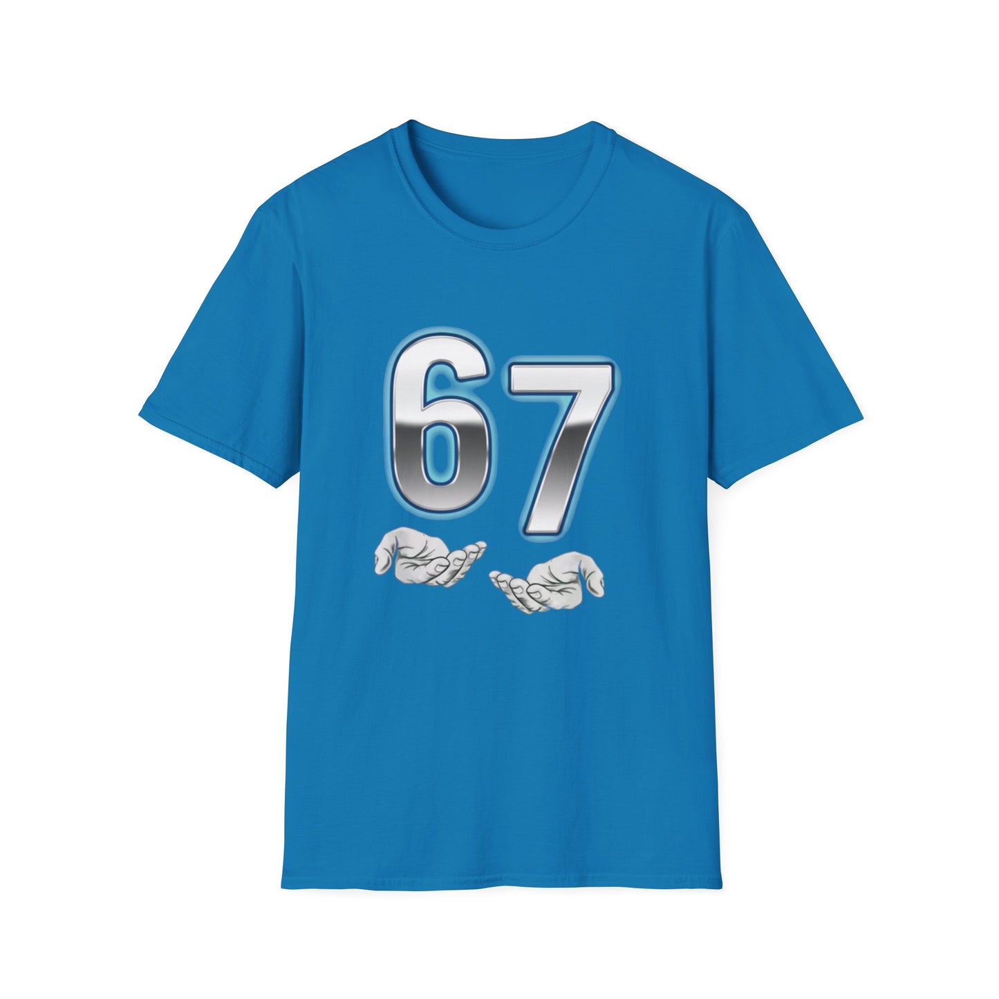 6 7 Six Seven Meme Open Hands Men Women T-Shirt