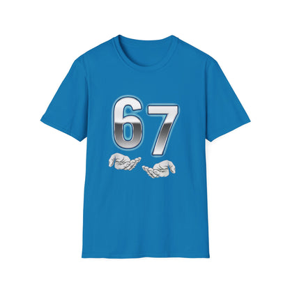 6 7 Six Seven Meme Open Hands Men Women T-Shirt