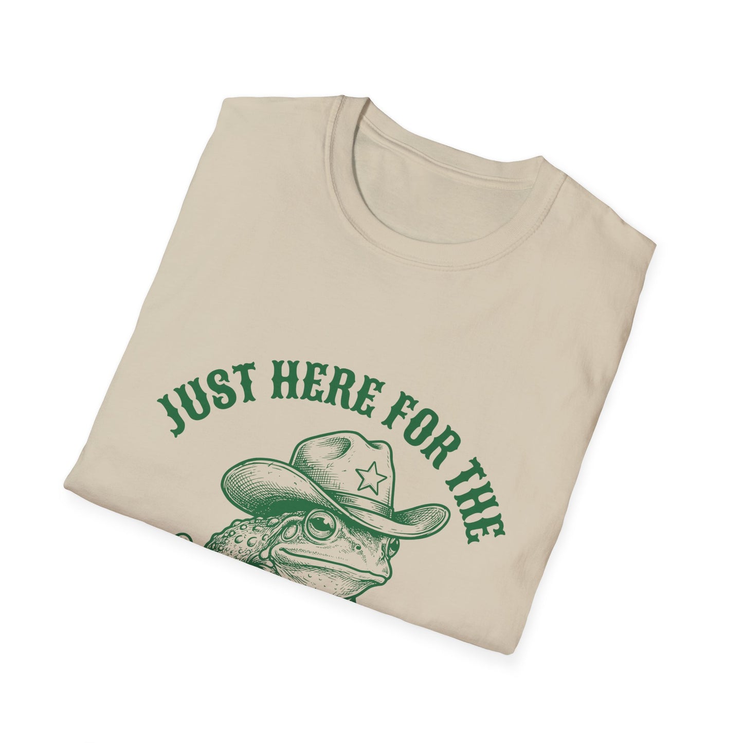 T‑Shirt — "Just Here for the Shenanigans" Frog Cowboy Graphic Tee