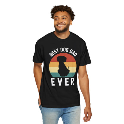 Best Dog Dad Ever T-Shirt — Retro Dog Dad Graphic Tee