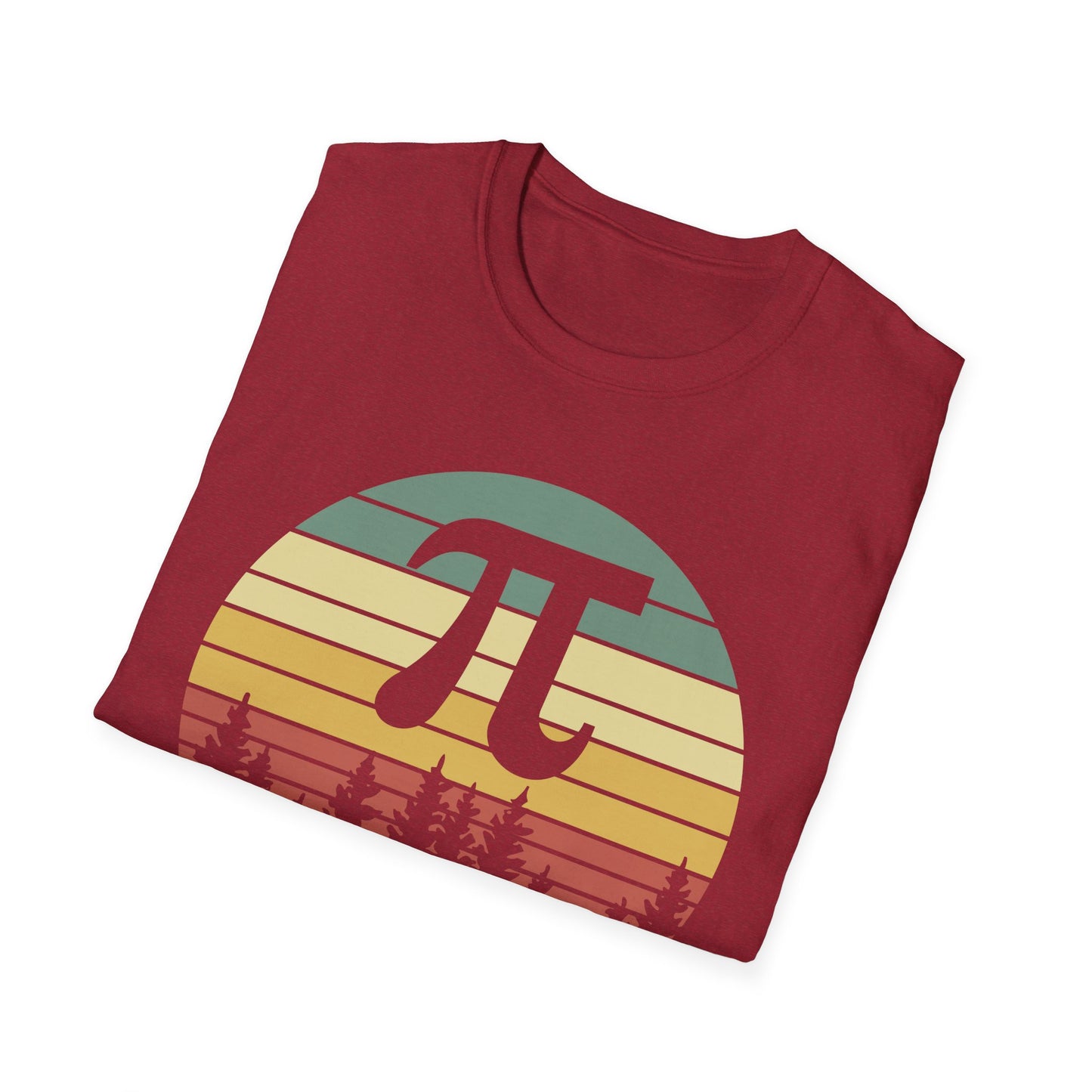 Irrational But Well Rounded Pi Graphic T-Shirt | Retro Sunset Math Tee