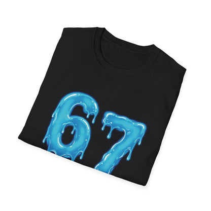 Dripping Blue 6 7 Six Seven Meme Men Women T-Shirt