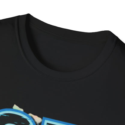 Blue Neon 6 7 Meme T-Shirt – Streetwear Graphic Tee