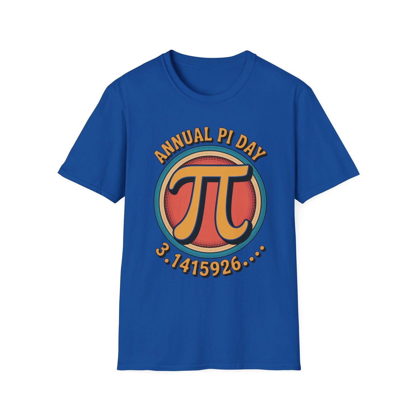 Annual Pi Day 3.1415926 T-Shirt | Retro Pi Symbol Unisex Tee