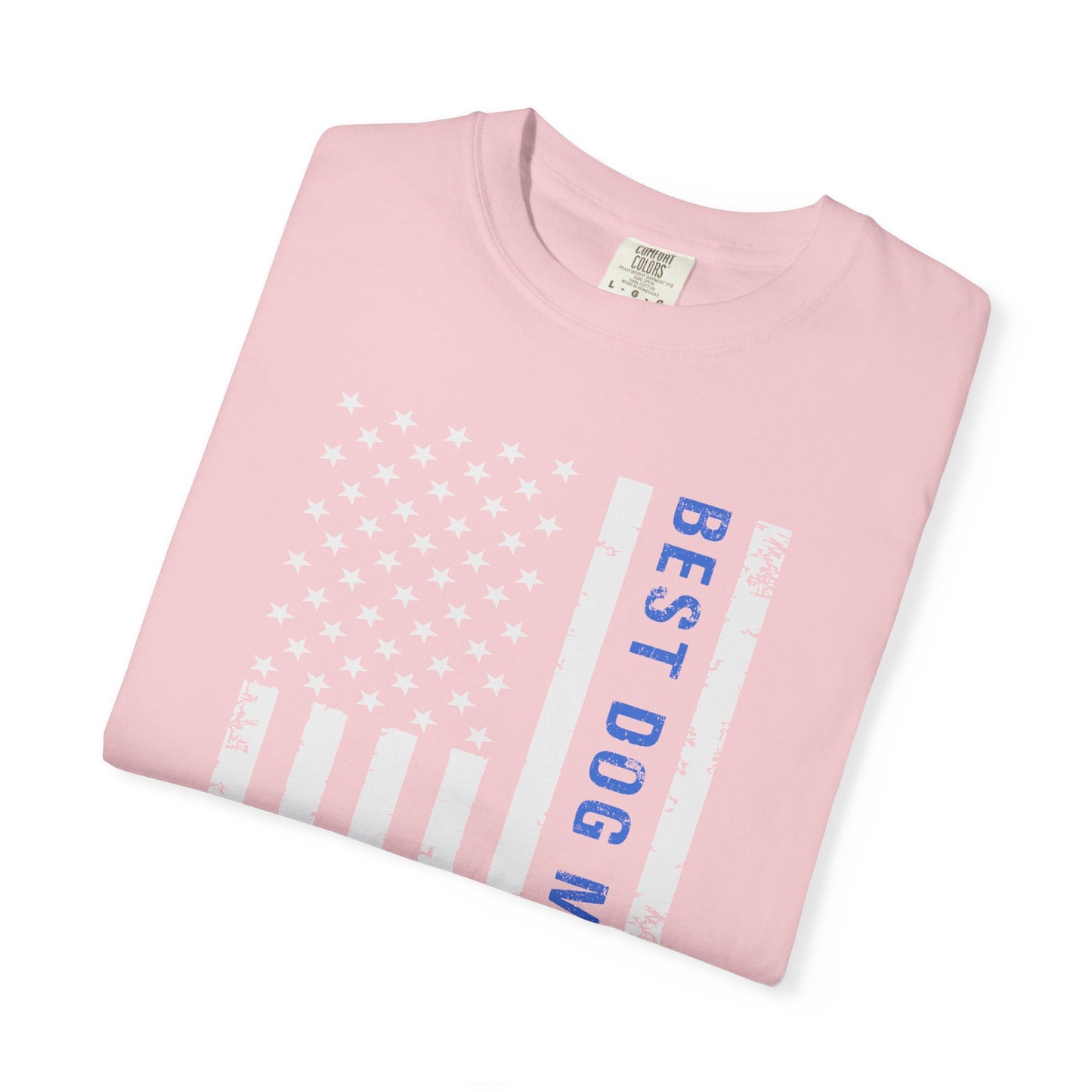 Best Dog Mom Ever Vintage Flag T-Shirt