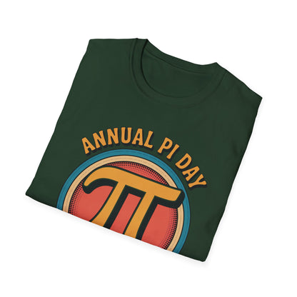 Annual Pi Day 3.1415926 T-Shirt | Retro Pi Symbol Unisex Tee