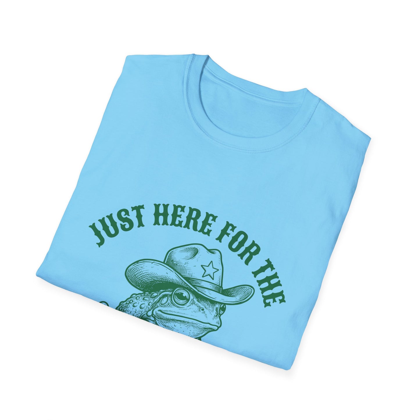 T‑Shirt — "Just Here for the Shenanigans" Frog Cowboy Graphic Tee