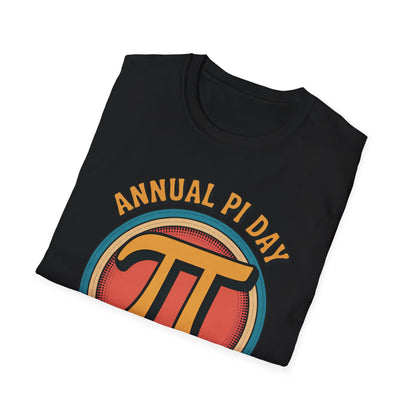 Annual Pi Day 3.1415926 T-Shirt | Retro Pi Symbol Unisex Tee