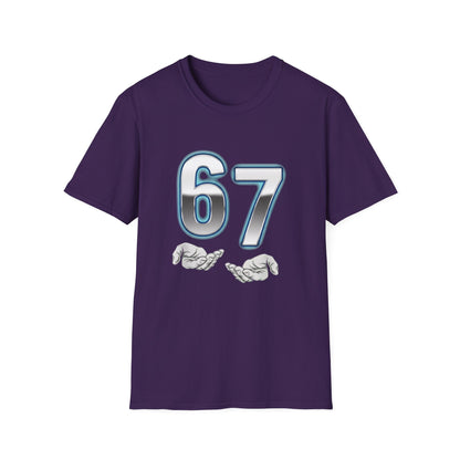 6 7 Six Seven Meme Open Hands Men Women T-Shirt