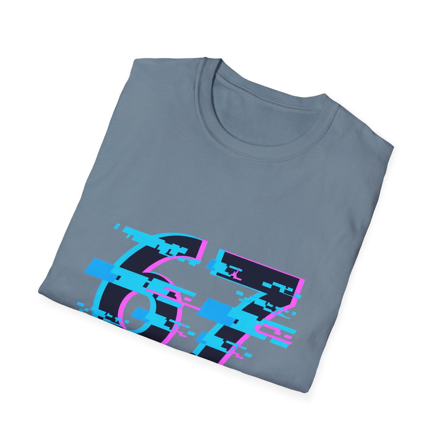 6 7 Six Seven Glitch Meme With Hands Men Women T-Shirt