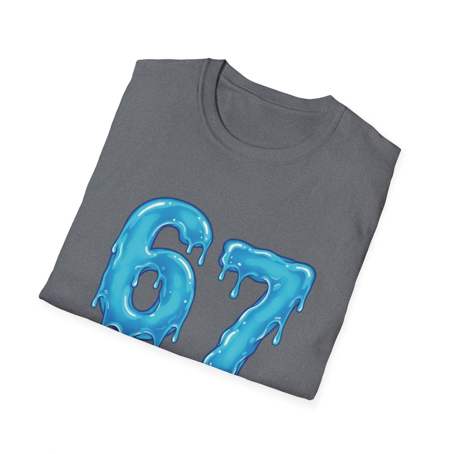 Dripping Blue 6 7 Six Seven Meme Men Women T-Shirt