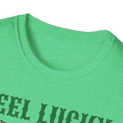 Reel Lucky Fishing Unisex T-Shirt — St. Patrick’s Day Shamrock Angler Tee