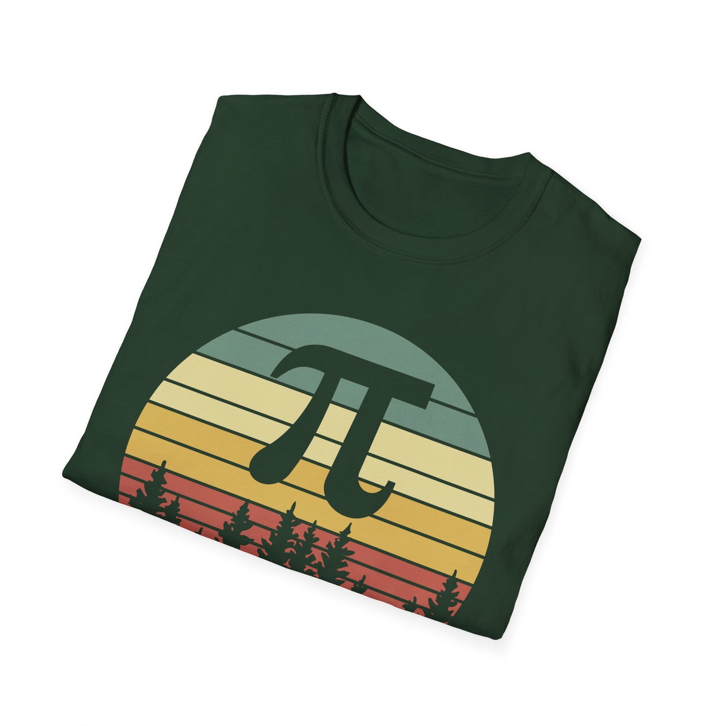 Irrational But Well Rounded Pi Graphic T-Shirt | Retro Sunset Math Tee