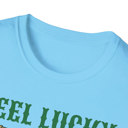 Reel Lucky Fishing Unisex T-Shirt — St. Patrick’s Day Shamrock Angler Tee