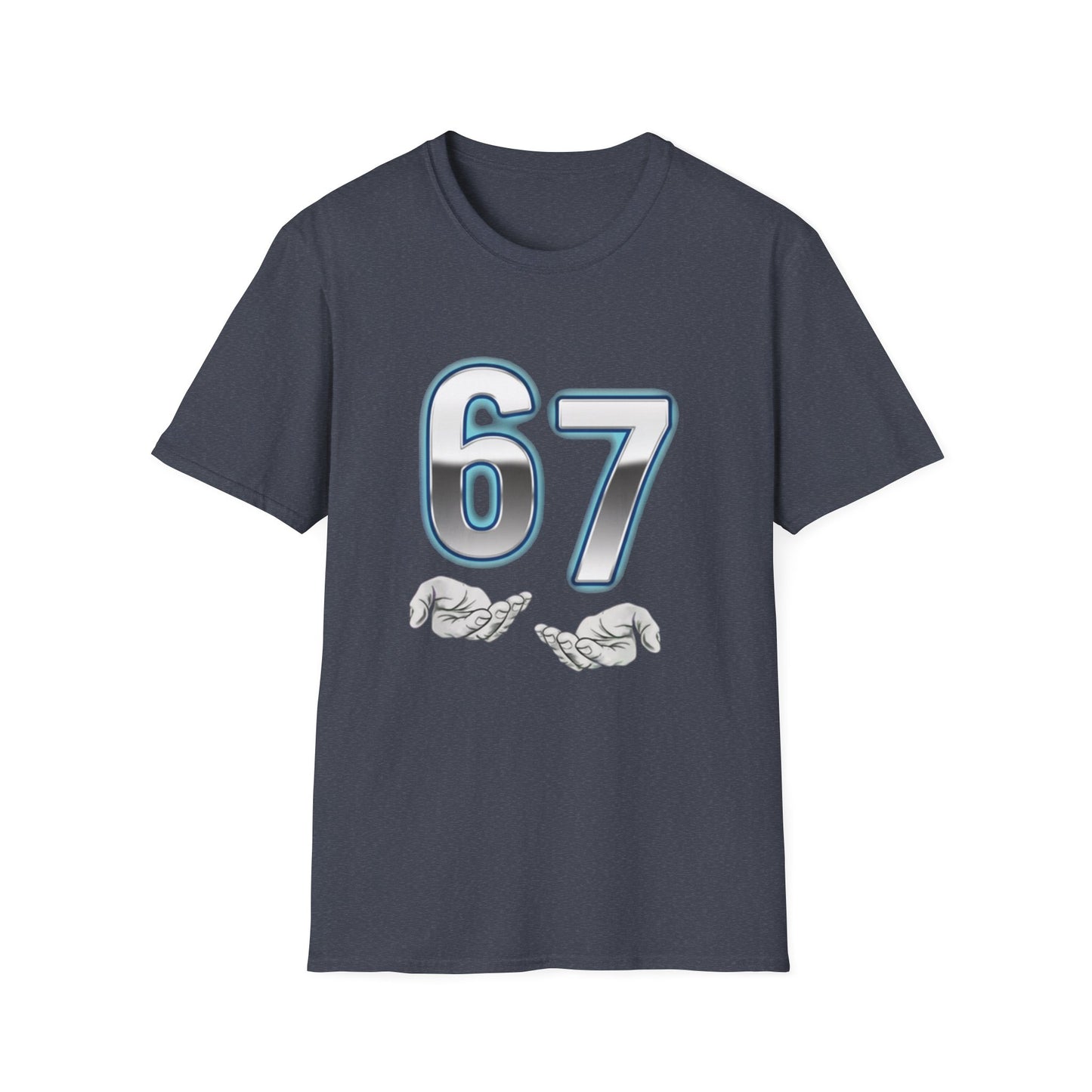 6 7 Six Seven Meme Open Hands Men Women T-Shirt