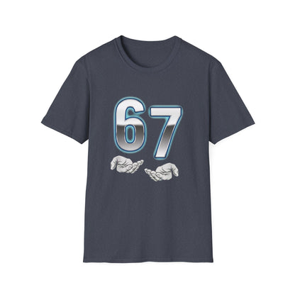 6 7 Six Seven Meme Open Hands Men Women T-Shirt