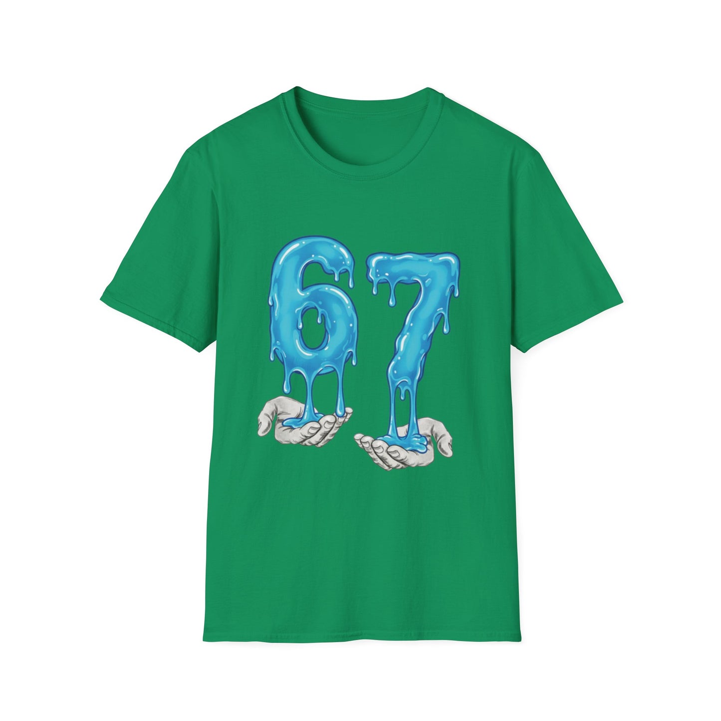 Dripping Blue 6 7 Six Seven Meme Men Women T-Shirt