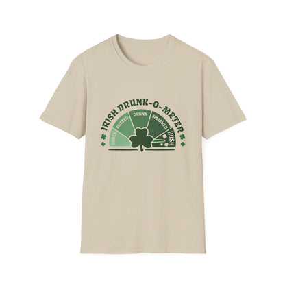 Irish Drunk-O-Meter T-Shirt — St. Patrick’s Day Shamrock Party Tee
