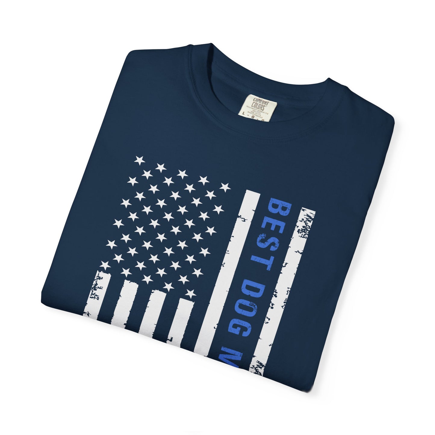 Best Dog Mom Ever Vintage Flag T-Shirt