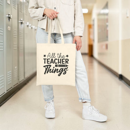 Teacher Tote Bag – All the Teacher Things Canvas Classroom Bag