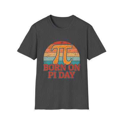 Born on Pi Day T-Shirt | Retro Pi Symbol, Math Nerd Tee